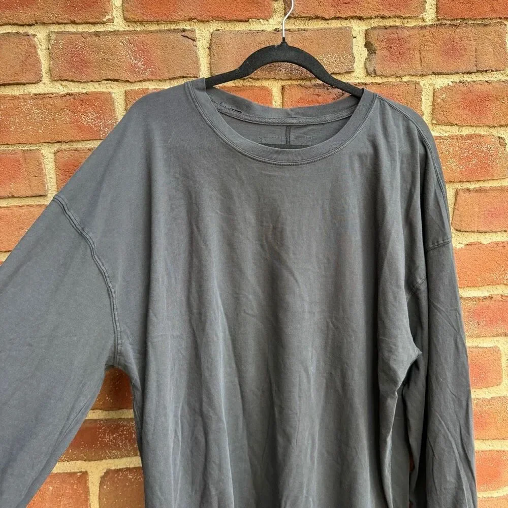 Free people We The Free Perfect Oversized long sleeve Tee black L NEW